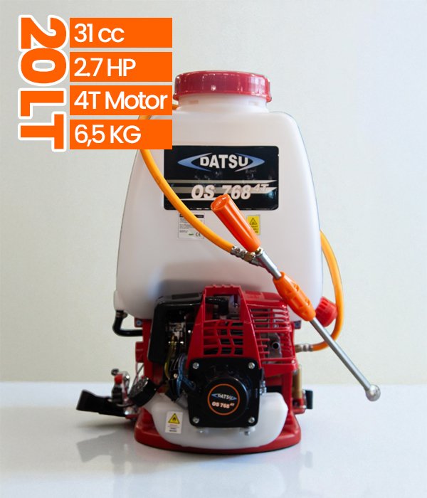 Datsu - OS 768 20 Litre Pülverizatör 4T Motorlu İlaçlama Makinesi Datsu - OS 768 20 Litre Pülverizatör 4T Motorlu İlaçlama Makinesi