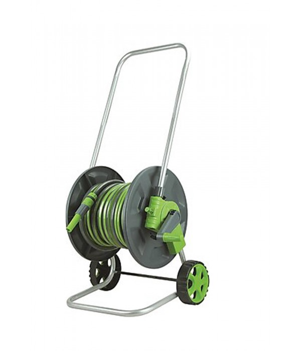 Daye 30 mt 1/2 inç Tekerlekli Makaralı Hortum Arabası - 61430XP 
