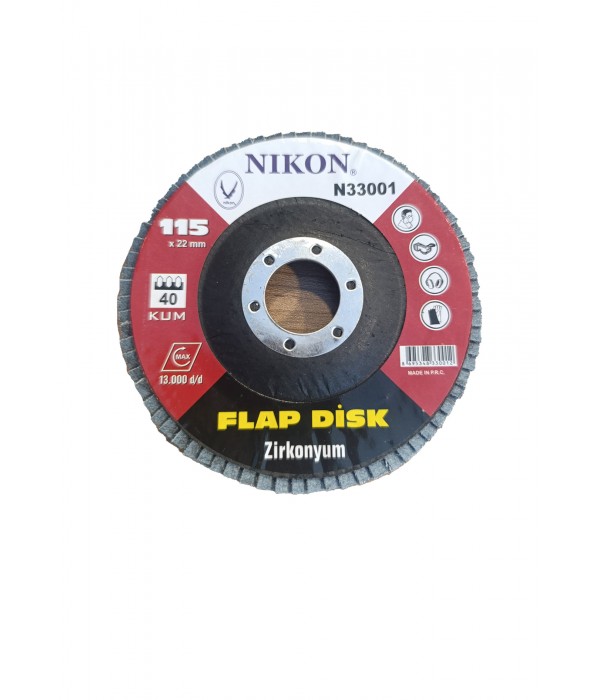 Nikon Flap Disk 115 mm 40 Kum Zımpara - 33001 Nikon Flap Disk 115 mm 40 Kum Zımpara - 33001
