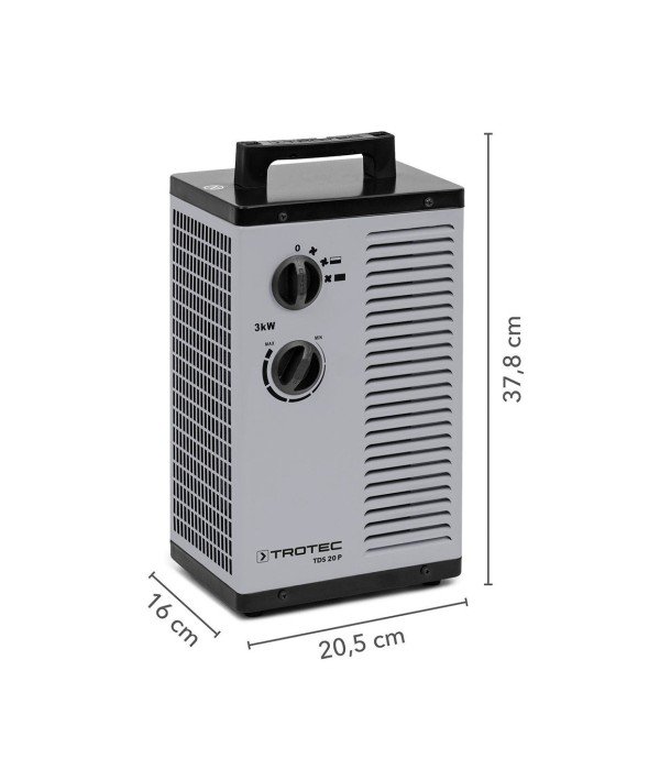 Trotec - TDS 20 P 3 kW Seramik Elektrikli Isıtıcı Trotec - TDS 20 P 3 kW Seramik Elektrikli Isıtıcı