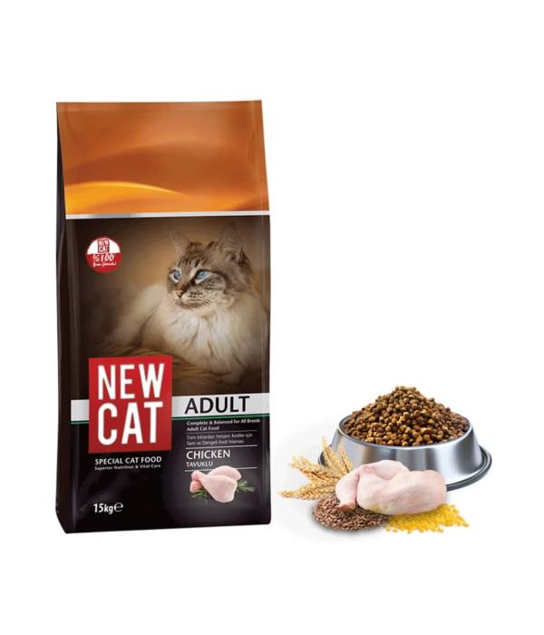 New Cat 15 kg Tavuklu Yetişkin Kedi Maması - NC - 001 