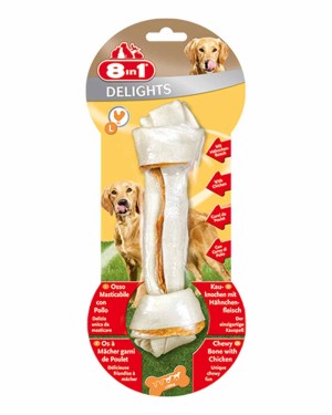 8in1 Delights Bones Tavuklu Köpek Ödül Kemiği - 85r L
