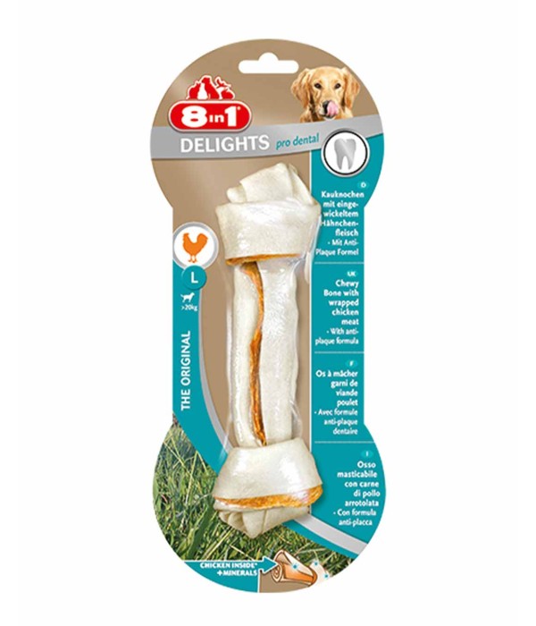 8in1 Delights Pro Dental Diş Sağlığı için Tavuklu Köpek Ödül