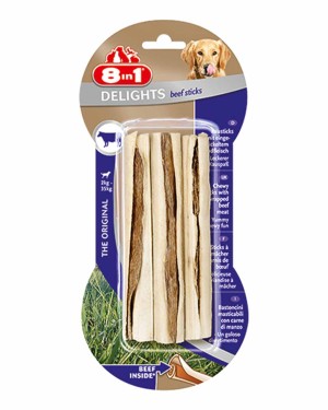 8in1 Delights Çubuk Sığır Etli Köpek Ödül Kemiği - 75gr