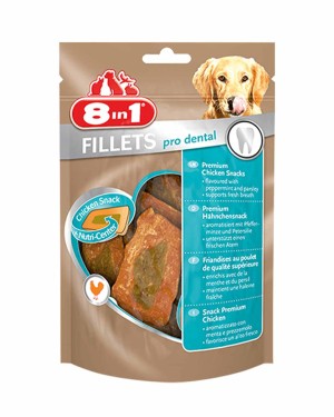 8in1 Fillets Pro Dental Diş Sağlığı için Fileto Tavuklu Köpek Ödül Maması - 80gr