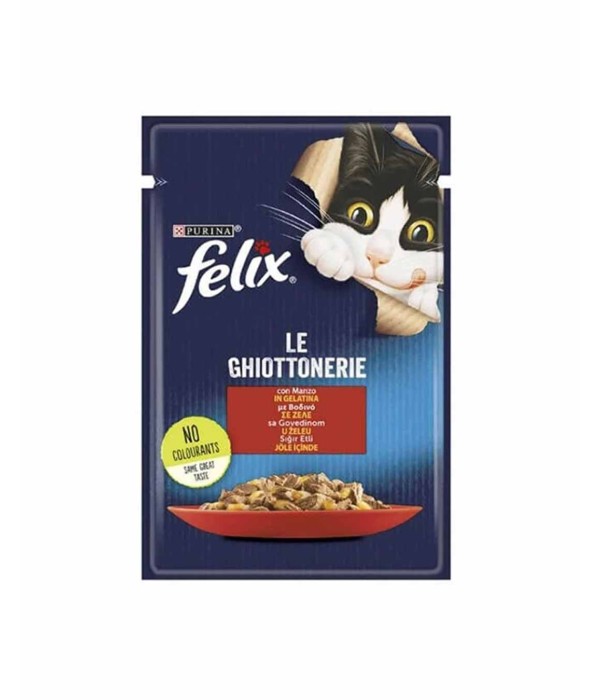  Felix 85gr Sığır Etli Yaş Kedi Maması