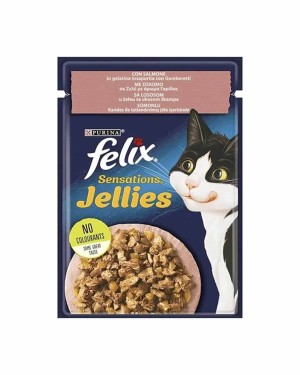 Felix Sensation 85gr Somon ve Karidesli Yaş Kedi Maması