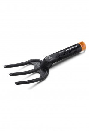Fiskars - 1000696 Solid Yabani Ot Ayıklama Tırmığı  – Etkili ve Dayanıklı Bahçe Tırmığı