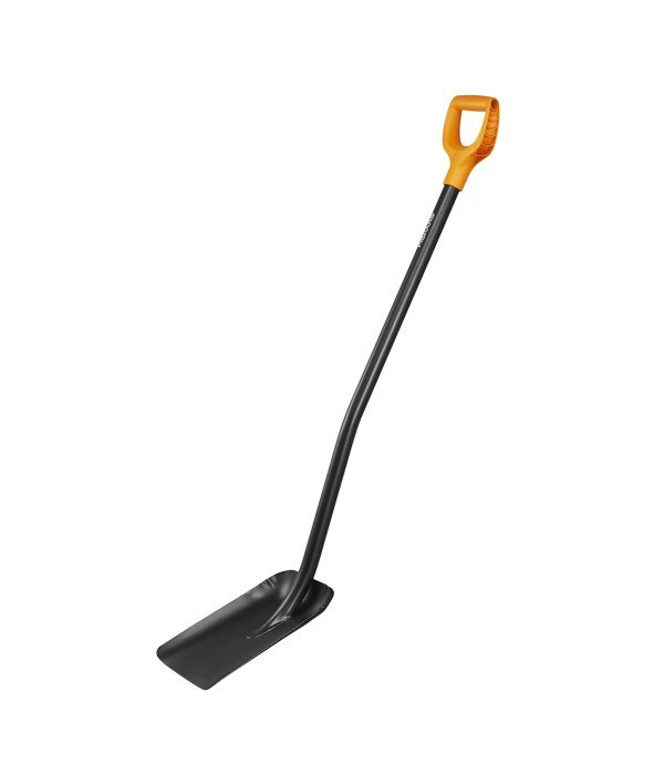Fiskars - D Saplı Metal Kürek – Dayanıklı Çelik Başlık ve Ergonomik Tutma Sapı 125 cm 1003457