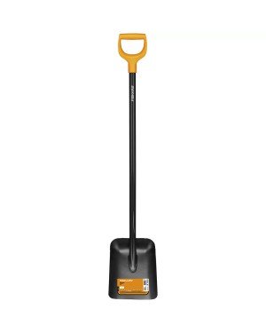 Fiskars - D Saplı Metal Kürek – Dayanıklı Çelik Başlık ve Ergonomik Tutma Sapı 125 cm 1003457