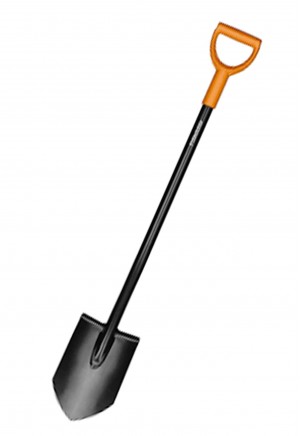 Fiskars - Solid Çok Amaçlı Sivri Bahçe Küreği 