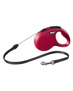 Flexi New Classic 5m İpli Köpek Tasması - Kırmızı S