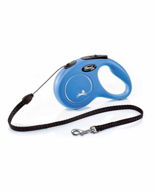 Flexi New Classic 5m İpli Köpek Tasması - Mavi S