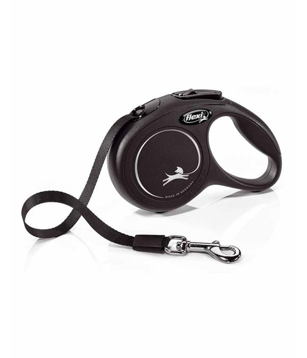 Flexi New Classic 3m Şerit Köpek Tasması - Siyah XS