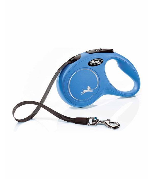 Flexi New Classic 5m Şerit Köpek Tasması - Mavi S