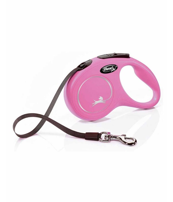 Flexi New Classic 5m Şerit Köpek Tasması - Pembe S