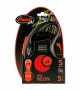 Flexi New Neon 5m Şerit Köpek Tasması - Turuncu S