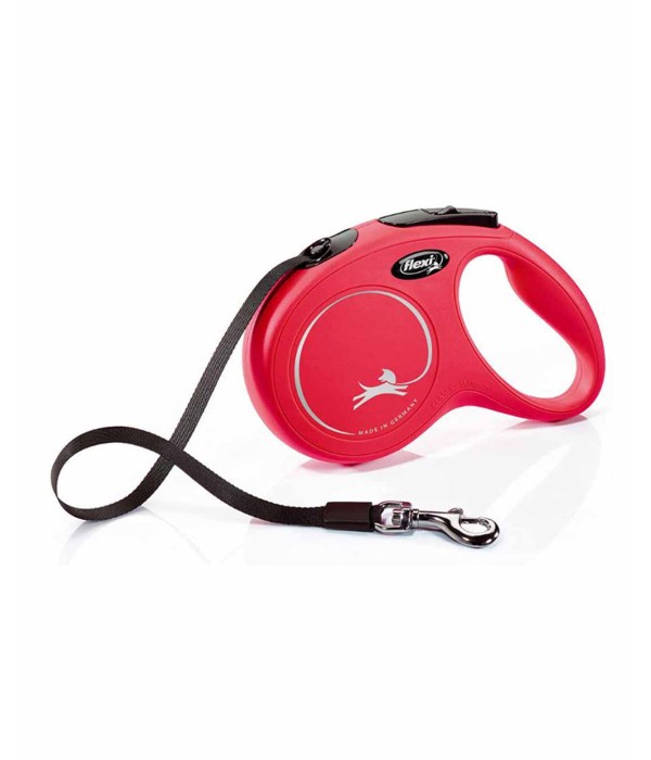 Flexi New Classic 5m Şerit Köpek Tasması - Kırmızı M Flexi New Classic 5m Şerit Köpek Tasması - Kırmızı M