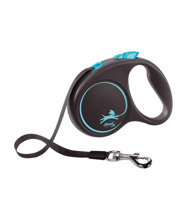 Flexi Black Design 5m Şerit Köpek Tasması - Mavi S Flexi Black Design 5m Şerit Köpek Tasması - Mavi S