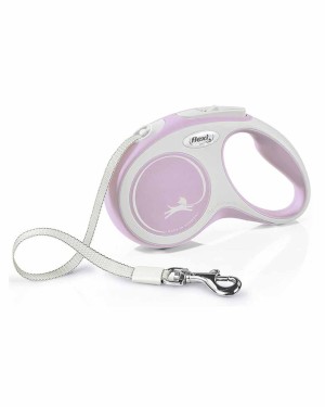 Flexi New Comfort 5m Şerit Köpek Tasması - Pembe S