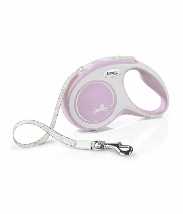 Flexi New Comfort 5m Şerit Köpek Tasması - Pembe S
