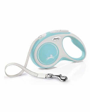 Flexi New Comfort 5m Şerit Köpek Tasması - Açık Mavi S