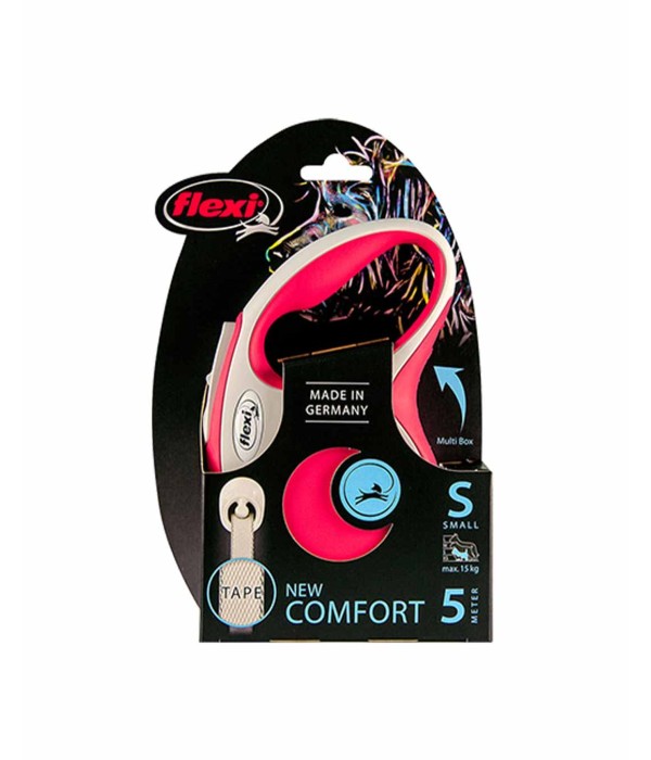 Flexi New Comfort 5m Şerit Köpek Tasması -  Kırmızı S