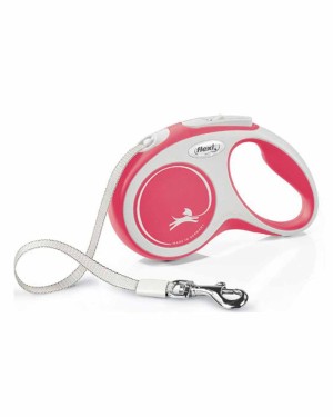 Flexi New Comfort 5m Şerit Köpek Tasması -  Kırmızı S