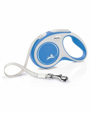 Flexi New Comfort 5m Şerit Köpek Tasması - Mavi S