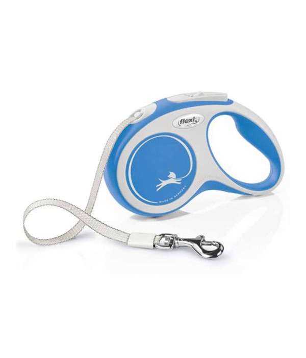 Flexi New Comfort 5m Şerit Köpek Tasması - Mavi S