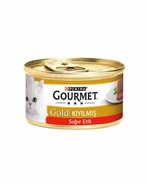 Gourmet Gold 85gr Kıyılmış Sığır Etli Kedi Konservesi