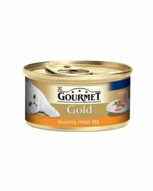 Gourmet Gold 85gr Kıyılmış Hindili Yaş Kedi Konservesi