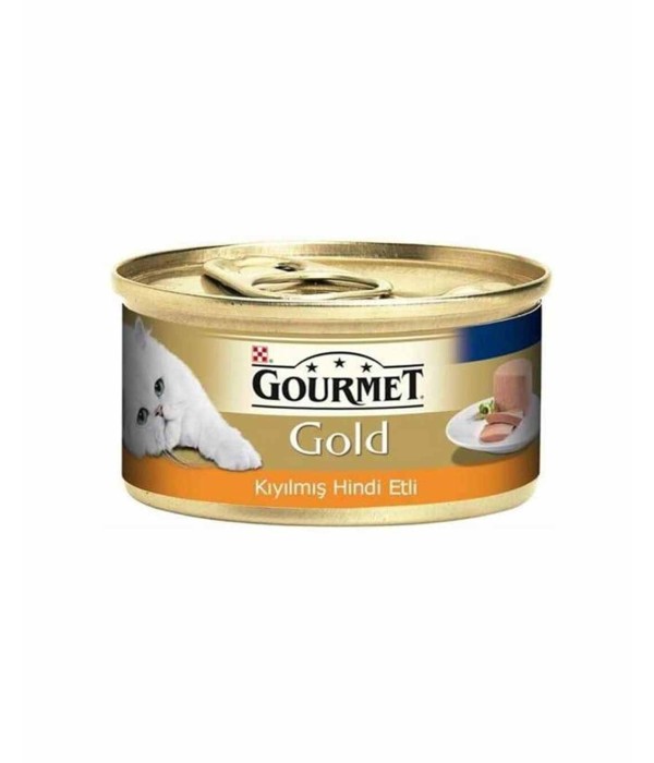 Gourmet Gold 85gr Kıyılmış Hindili Yaş Kedi Konservesi