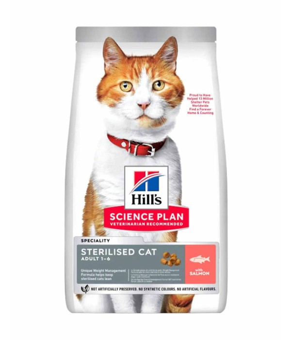Hill's SP 3kg Somonlu Kısırlaştırılmış Yetişkin Kedi Maması