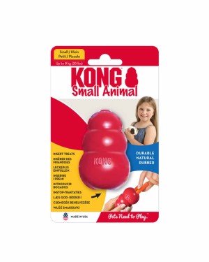 Kong Classic Küçük Hayvanlar için Isırma Oyuncağı - S Kong Classic Küçük Hayvanlar için Isırma Oyuncağı - S