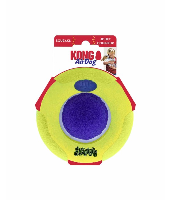 Kong AirDog Yuvarlak Şekilde Sesli Köpek Oyuncağı - M/L