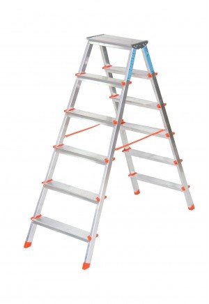 6+6 ÇİFT TARAFLI ALÜMİNYUM MERDİVEN (1806) 6+6 ÇİFT TARAFLI ALÜMİNYUM MERDİVEN (1806)