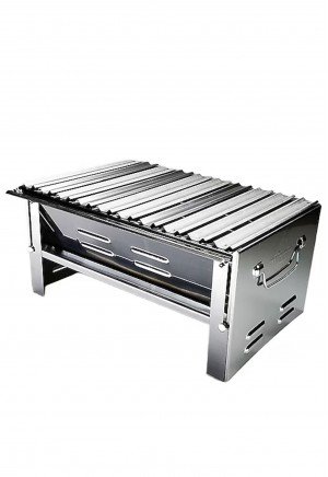 Mizan - Krom Katlanır Mangal 27x40 cm Mizan - Krom Katlanır Mangal 27x40 cm