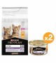 Pro Plan Tavuklu Yavru Kedi Maması - 1,5kg + 2x85gr Yaş Mama Hediye