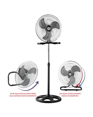 Rubenis - RBS-20 Plus Pro Sanayi Tipi Ayaklı Vantilatör