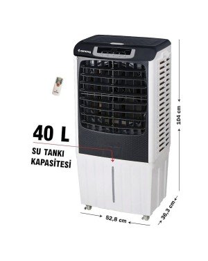 Rubenis - 1240-B Hava Soğutucu Portatif Dijital Mobil Aır Cooler