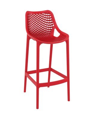 Siesta - Kırmızı Bar Sandalyesi - Air Bar 75