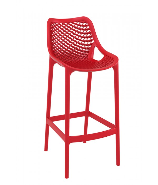 Siesta - Kırmızı Bar Sandalyesi - Air Bar 75