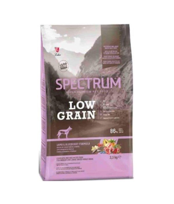 Spectrum Küçük Taneli 2,5 kg Kuzulu Yaban Mersinli Orta Büyük Irk Yetişkin Köpekler İçin Kuru Mama 