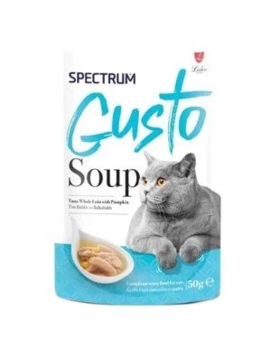 Spectrum Gusto 50 gr Ton Balıklı Bal Kabaklı Kedi Çorbası - SPG101 Spectrum Gusto 50 gr Ton Balıklı Bal Kabaklı Kedi Çorbası - SPG101