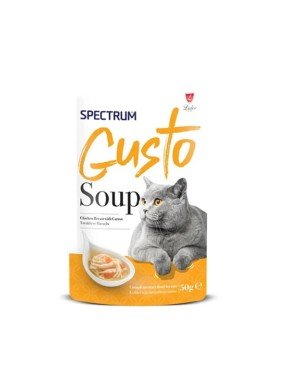 Spectrum Gusto Tavuklu Havuçlu 50 gr Kedi Çorbası Spectrum Gusto Tavuklu Havuçlu 50 gr Kedi Çorbası