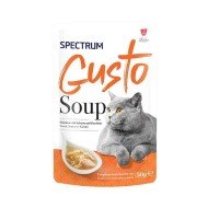 Spectrum Gusto 50 gr Tavuklu Somon Balıklı Kabaklı Kedi Çorbası - SPG105 Spectrum Gusto 50 gr Tavuklu Somon Balıklı Kabaklı Kedi Çorbası - SPG105
