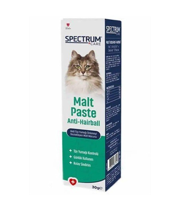 Spectrum Care 30 gr Kedi Tüy Yumağı Önlemeyi Destekleyen Malt Macunu 