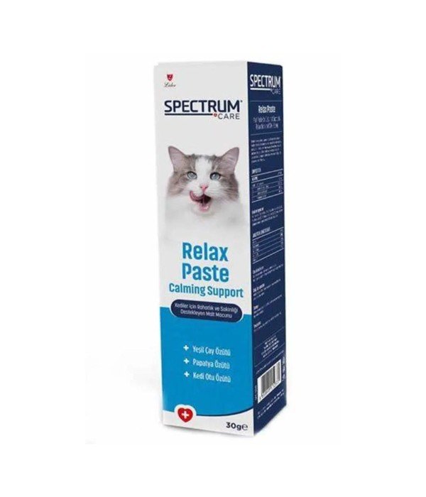 Spectrum Relax 30 gr Paste Sakinleştirici Kedi Vitamin Macunu Spectrum Relax 30 gr Paste Sakinleştirici Kedi Vitamin Macunu