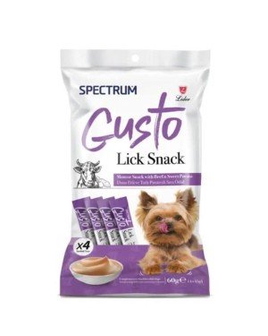 Spectrum Gusto 4 x 15 gr Dana Etli Tatlı Patatesli Sıvı Yetişkin Köpek Ödül Maması 